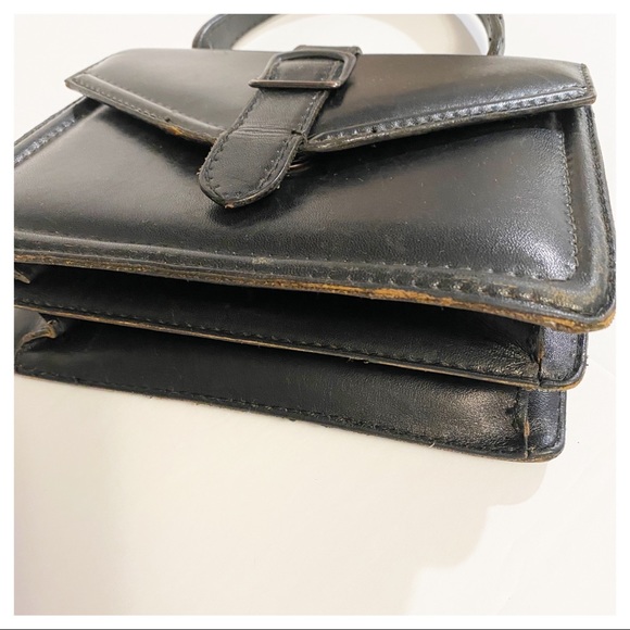 VINTAGE - ACCORDION STYLE MINI LEATHER BAG - Picture 6 of 13